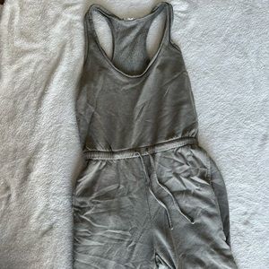 Green Cotton Jumpsuit